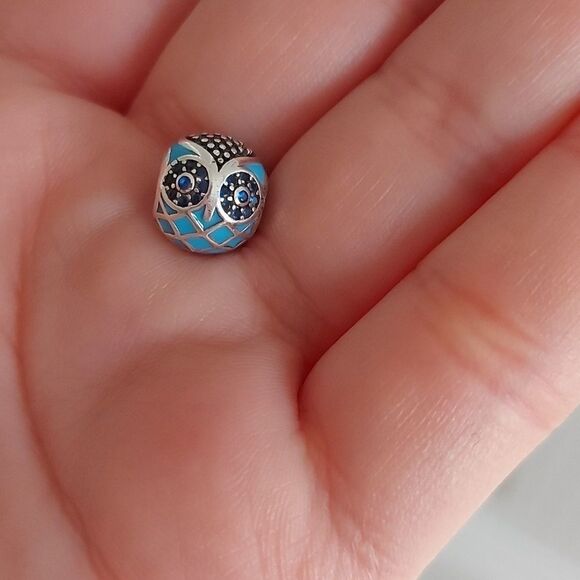 2xHost Pick 🌟925 Sterling Silver Retro Owl Charm - Picture 2 of 6